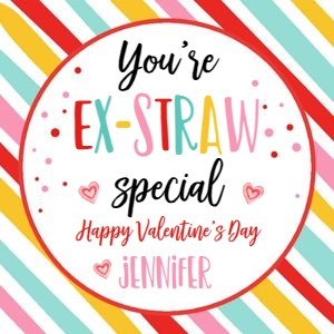 Straw Tag Valentine Ex-Straw Special Multicolor design preview