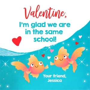 Tag Goldfish Same School White design preview