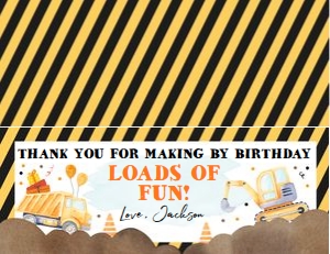 Treat Bag Topper Construction design preview