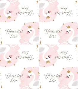 Food Labels Swan design preview