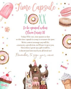 Time Capsule Sweet Celebration Animals design preview
