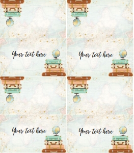 Food Labels Miss to Mrs Travel Blank Map 0263 design preview