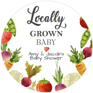 Tag Locally Grown Baby White design preview