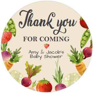 Tag Locally Grown Thank You Brown design preview