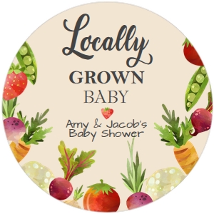 Tag Locally Grown Baby Brown Round: Tag Locally Grown Baby Brown