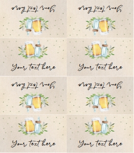 Food Labels Brewing Brown 0190 design preview
