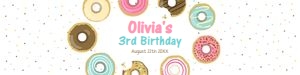 Water Bottle Labels Donut White design preview