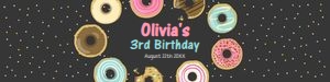 Water Bottle Labels Donut Dark design preview