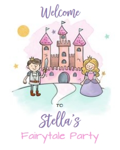 Welcome Sign Princess Castle design preview