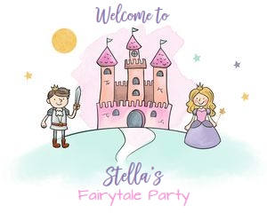 Welcome Sign Princess Castle Horizontal design preview