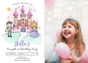 Invitation Princess Castle - Photo design preview