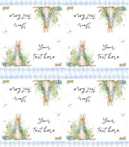 Food Labels Peter Rabbit Blue design preview