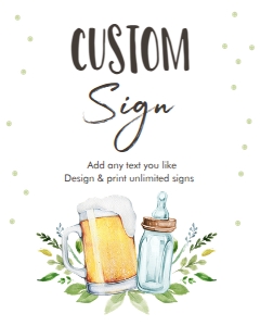 Custom Editable Sign A Baby Is Brewing design preview