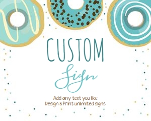 Yard Sign Donut Blue design preview