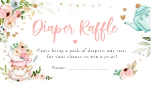 Diaper Raffle Ticker Baby is Brewing Tea V3 design preview