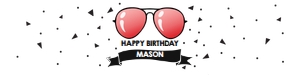 Water Bottle Labels Sunglasses Red White design preview