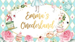 Gift Box Label Alice in Onederland Blue design preview