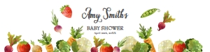 Water Bottle Label Baby Shower Locally Grown Farmers Market design preview