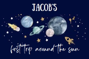 Backdrop Banner Space Planets Dark Boy design preview