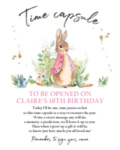 Time Capsule Flopsy Bunny design preview