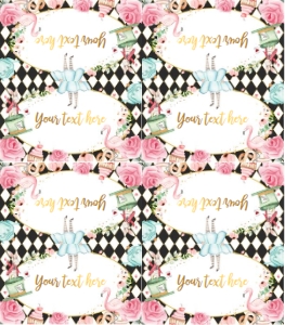 Food Labels Alice Black design preview