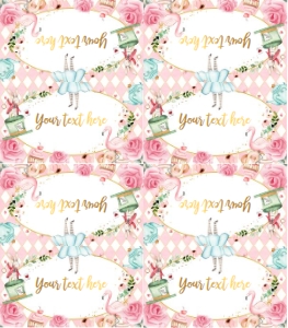 Food Labels Alice Pink design preview