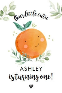 Capri Sun Label Birthday Cutie White Leaves design preview