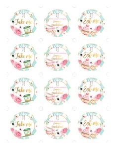 Cupcake Toppers Alice Blue design preview