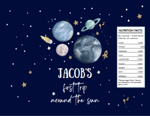 Chip Bag Space Watercolor Planets First Trip Boy Dark design preview