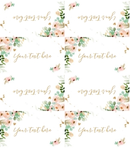 Food Labels Miss Onederful Coral design preview