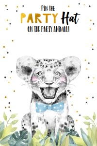 Pin the Party Hat on Party Animal design preview
