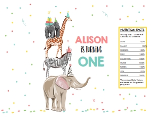 Chip Bag Party Animals Safari Girl design preview