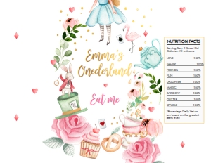 Chip Bag Alice in Wonderland White design preview