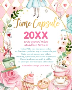 Time Capsule Alice in Wonderland Pink design preview