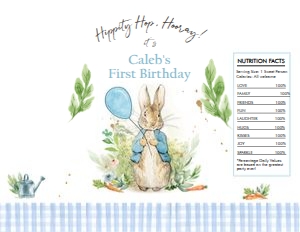 Chip Bag Peter Rabbit design preview