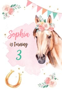 Capri Sun Label Horse Watercolor design preview