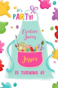 Capri Sun Labels Art Party Apron Bright design preview