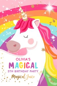 Capri Sun Labels Unicorn Bright design preview