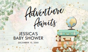 Backdrop Banner Travel Eucalyptus design preview