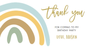 Gift Box Label Birthday Rainbow Pastel Boy design preview