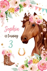 Capri Sun Label Horse Floral design preview