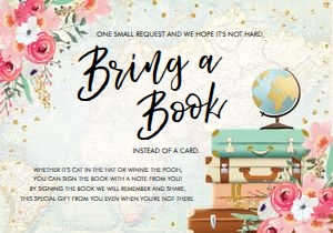 Bring a Book Travel Adventure Suitcases Pink Floral Map design preview