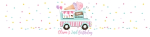 Water Bottle Labels Ice Cream Truck Girl 0243 design preview