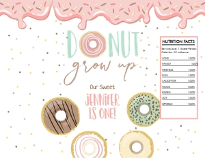 Chip Bag Donut Grow Up Pastel Pink 0320 design preview