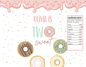 Chip Bag Donut Two Sweet Pastel Pink 0320 design preview
