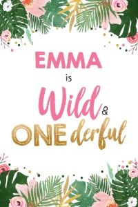 Capri Sun Label Safari White Girl Wild and Onederful 0332 design preview