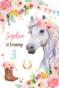 Capri Sun Label White Horse Floral 0408 design preview
