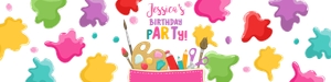 Water Bottle Labels Art Party V2 0319 design preview