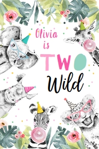 Capri Sun Label Party Animals Safari Two Wild Girl 0322 design preview
