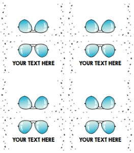 Food Labels Two Cool Blue 0136 design preview
